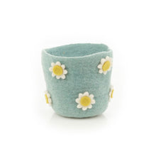 Load image into Gallery viewer, Handmade Felt Funky Floral Plant Pot
